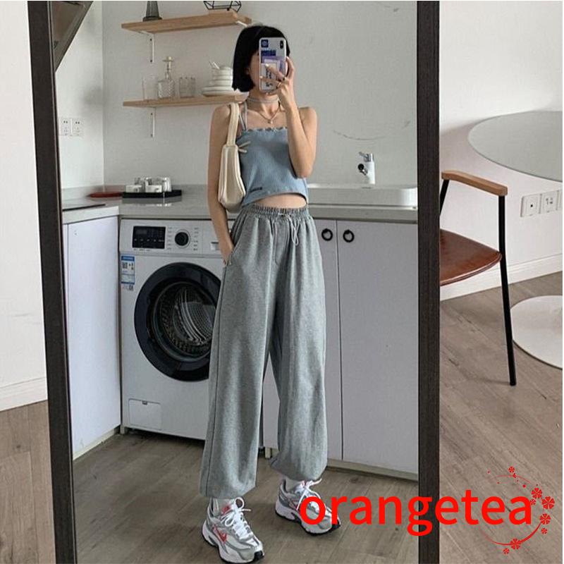 quần ống rộng Lưng Rút Dây Phong Cách Năng Động Trẻ Trung Dành Cho Nữ
