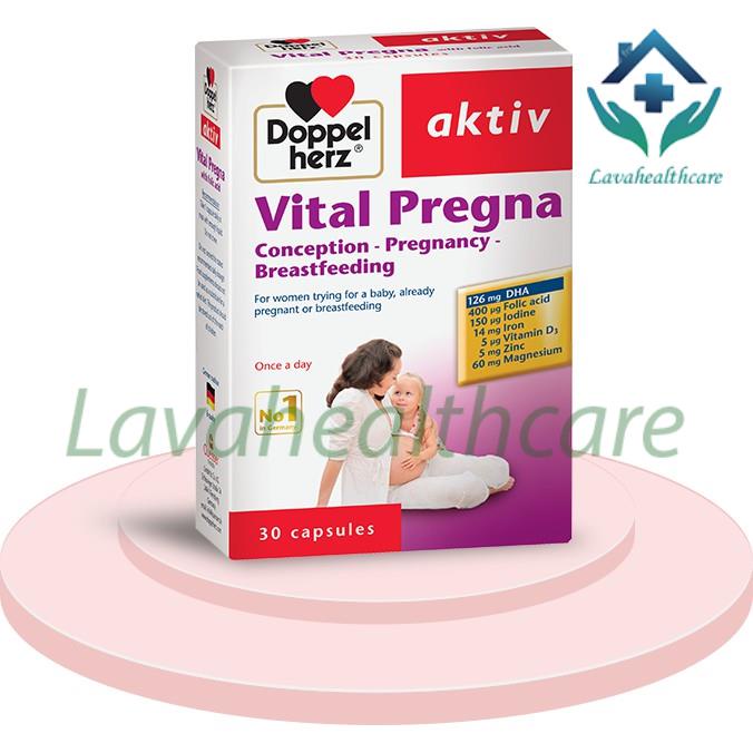 Vital Pregna Doppel Herz  Hộp 30 Viên - Bổ sung Vitamin cho bà bầu