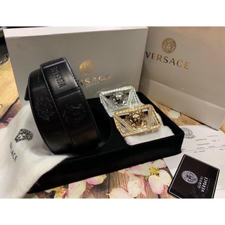 💥 THẮT LƯNG NAM💥Thắt Lưng Nam Versace | 2 mặt | Fullbox Thẻ Túi Giấy