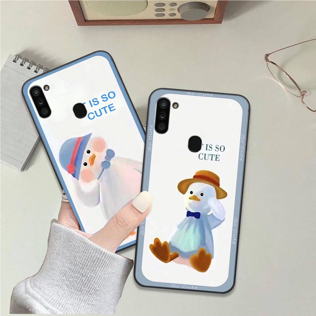 Ốp Samsung A11 / M11 bộ hình cute dễ thương gấu thỏ xinh xắn vẽ tay lạ mắt