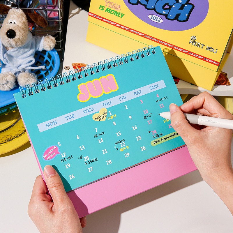 Lịch Năm 2023 Siêu Xinh - (Mẫu Lớn &amp; Nhỏ) Có Trang Note dễ thương và tiện dụng