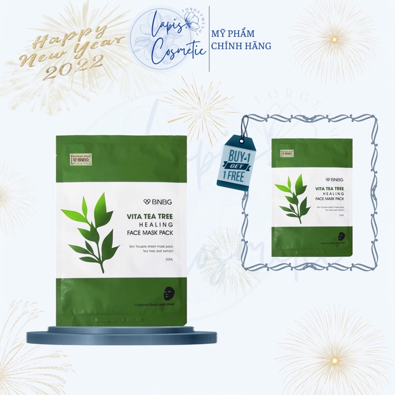 Mặt nạ tràm trà BNBG Vita Tea Tree Healing Face Mask Pack 30ml