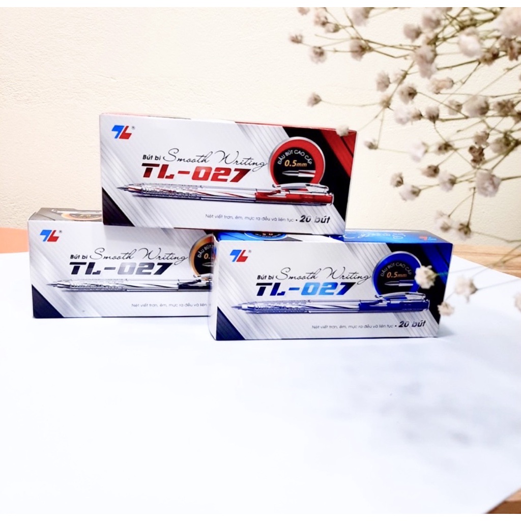 Hộp Bút Bi Thiên Long 20 chiếc 027 Chính Hãng