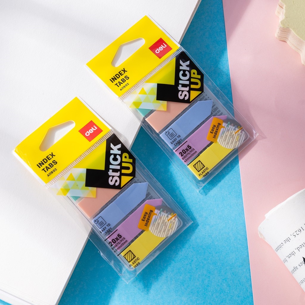 Set 5 tờ giấy ghi chú 43×12mm nhiều màu sắc