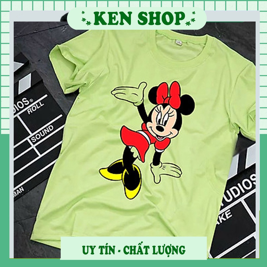 Áo thun cho bé gái in hình chuột mickey