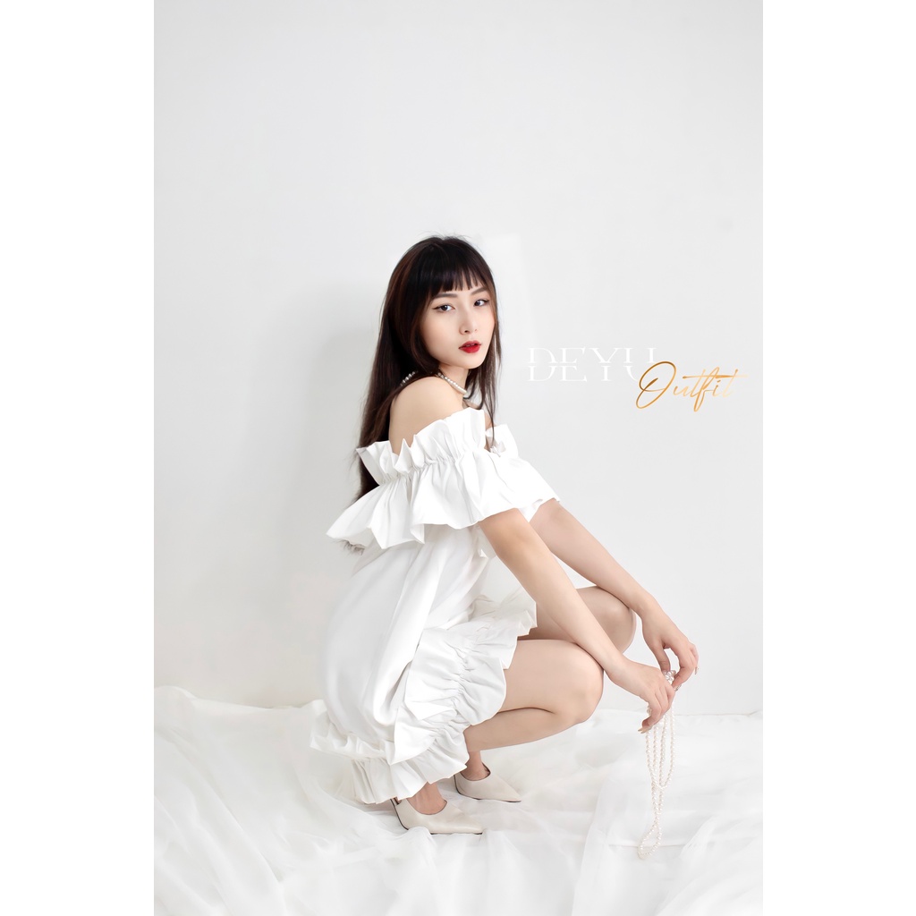 OUTFIT |Đầm 2 tầng bồng Swing Dress| DEYU