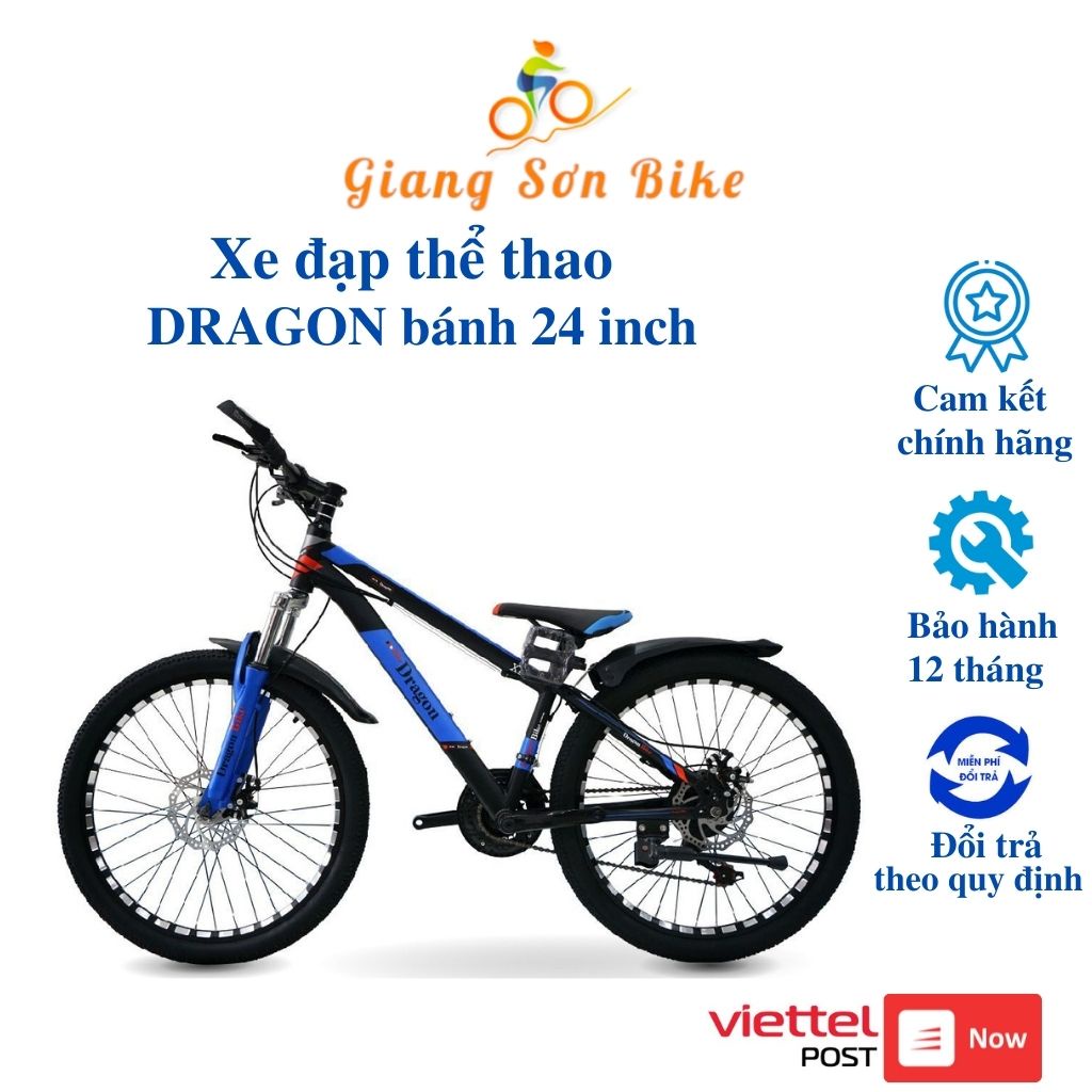 Xe đạp thể thao DRAGON bánh 24 inch, xe đạp đua chính hãng- GIANG SƠN BIKE