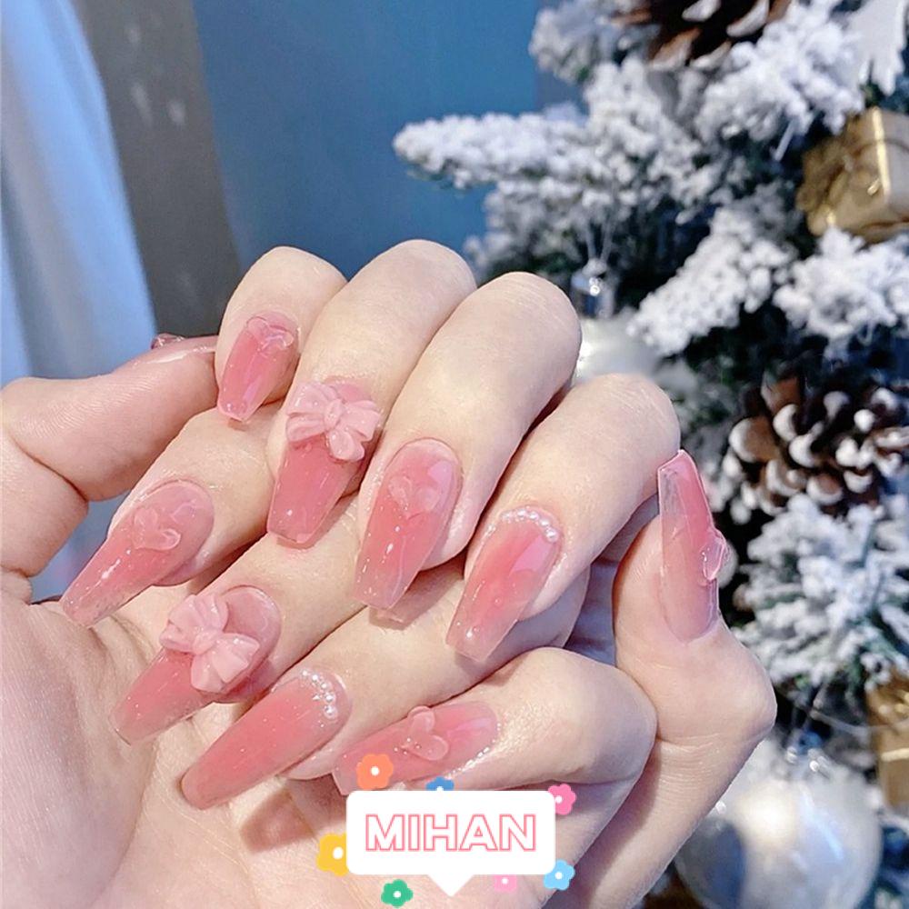 Hộp 24 Móng Tay Giả Che Phủ Toàn Diện Tháo Rời Được MIHAN1
