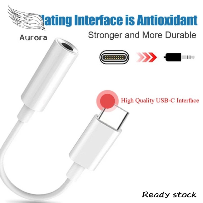 Earphone Jack Adapter Audio Type Usb To 3.5mm Headphone C