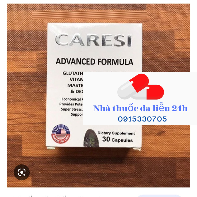[CHÍNH HÃNG] VIÊN UỐNG CARESI ADVANCED FORMULA TRẮNG DA, MỜ NÁM