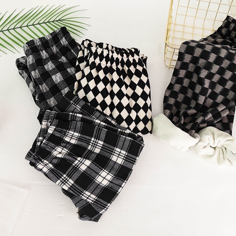 Quần Legging Lông Cừu Dày Dặn Giữ Ấm Thời Trang Thu Đông Phong Cách Hàn Quốc Cho Bé 90-150cm