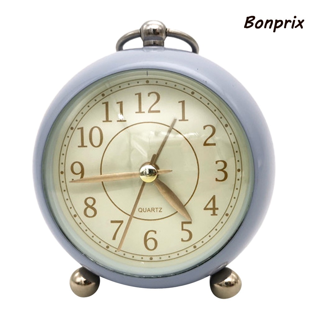 Đồng Hồ Báo Thức Để Bàn Cạnh Giường Không Gây Tiếng Ồn Màu Be Nhạt
