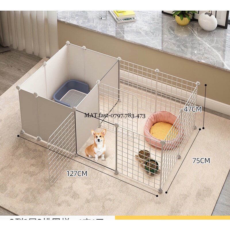 [COMBO] NGUYÊN COMBO CHUỒNG CHÓ MÈO THỎ BẰNG LƯỚI THÉP