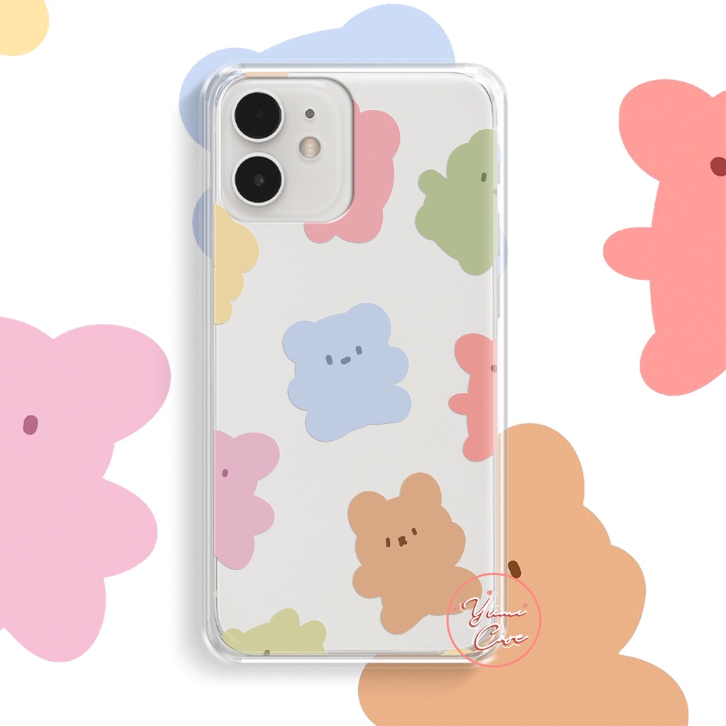 Ốp điện thoại cho Iphone Samsung Vsmart Oppo Huawei Xiaomi Vivo Nokia Realme Poco Redmi GẤU 2-3 Yumi Case
