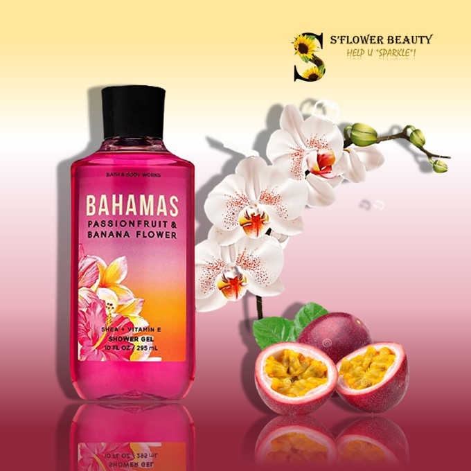 2020  BAHAMAS Passionfruit &amp; Banana Flower | Bộ Sản Phẩm Gel Tắm - Dưỡng Thể - Xịt Thơm Toàn Thân Bath &amp; Body Work