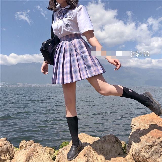 Set Áo Sơ Mi Tay Ngắn + Chân Váy Xếp Ly Trẻ Trung Hợp Thời Trang Cho Nữ | BigBuy360 - bigbuy360.vn