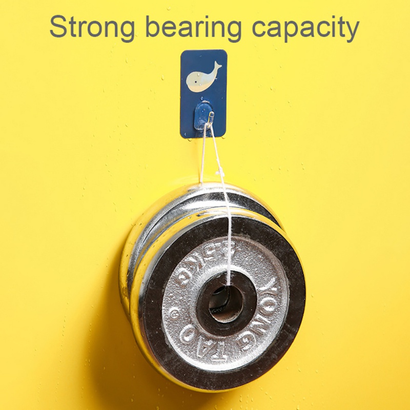 Set 10 Móc Dán Tường Không Cần Khoan Hình Hoạt Hình Dễ Thương Sáng Tạo Cho Nhà Bếp/Phòng Tắm