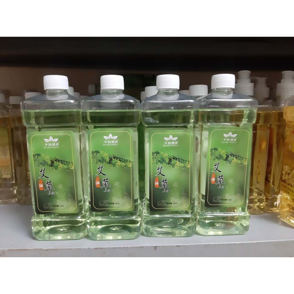 Dầu massage body gừng, sả chanh, ngải, hoa hồng chai 750ml