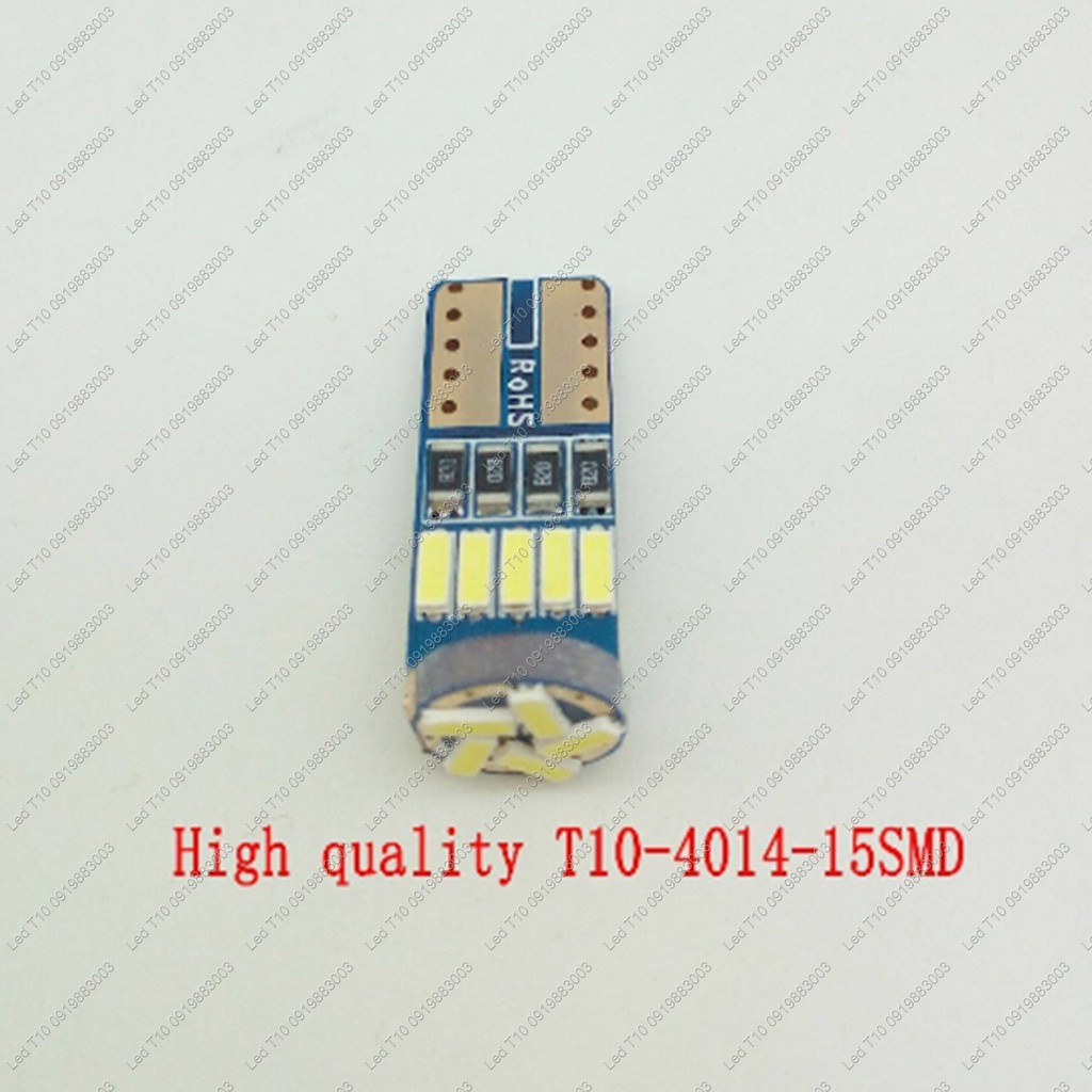 1 bóng Led T10 15smd4014 cho đèn demi xi nhan ô tô xe máy