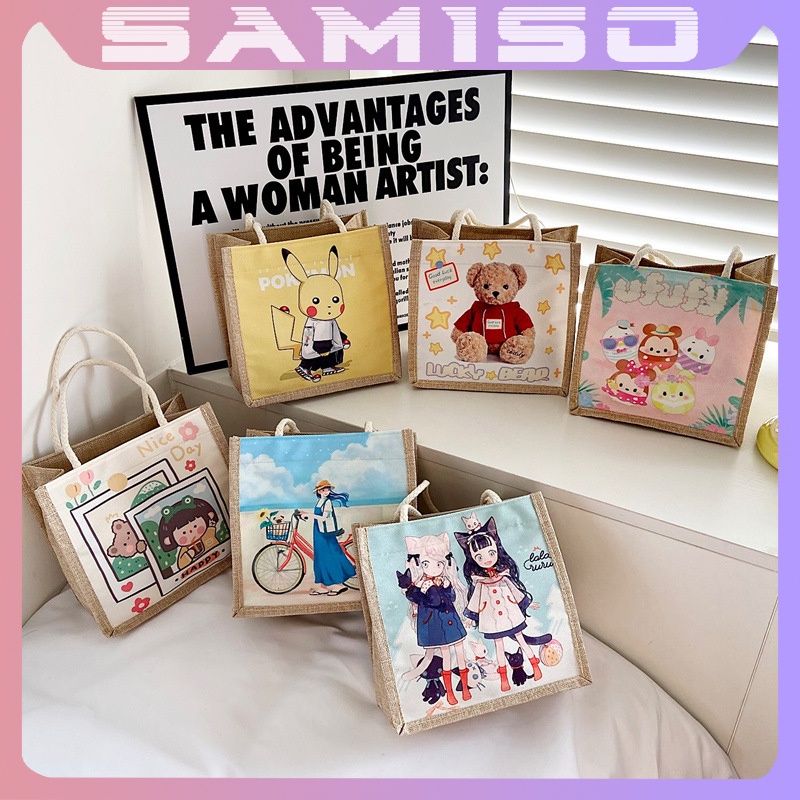 Túi cói mini đi biển nữ đẹp thời trang dễ thương cute phong cách Vintage TC0