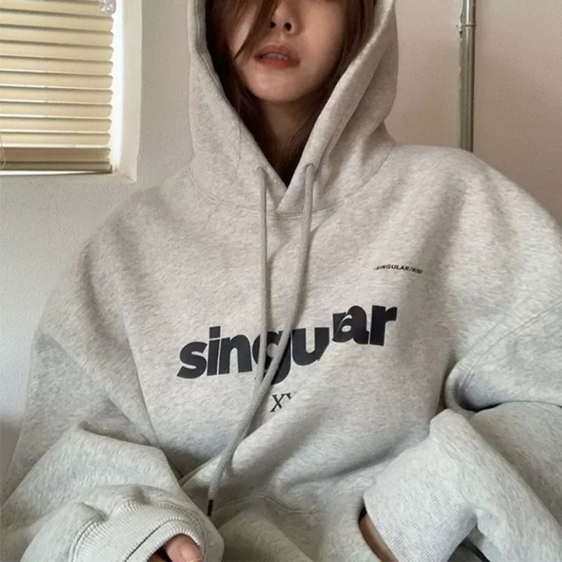 Áo hoodie nữ form rộng, Áo hoodie nữ form rộng nỉ dày có mũ unisex dày đẹp đi chơi đi học thời trang hàn quốc