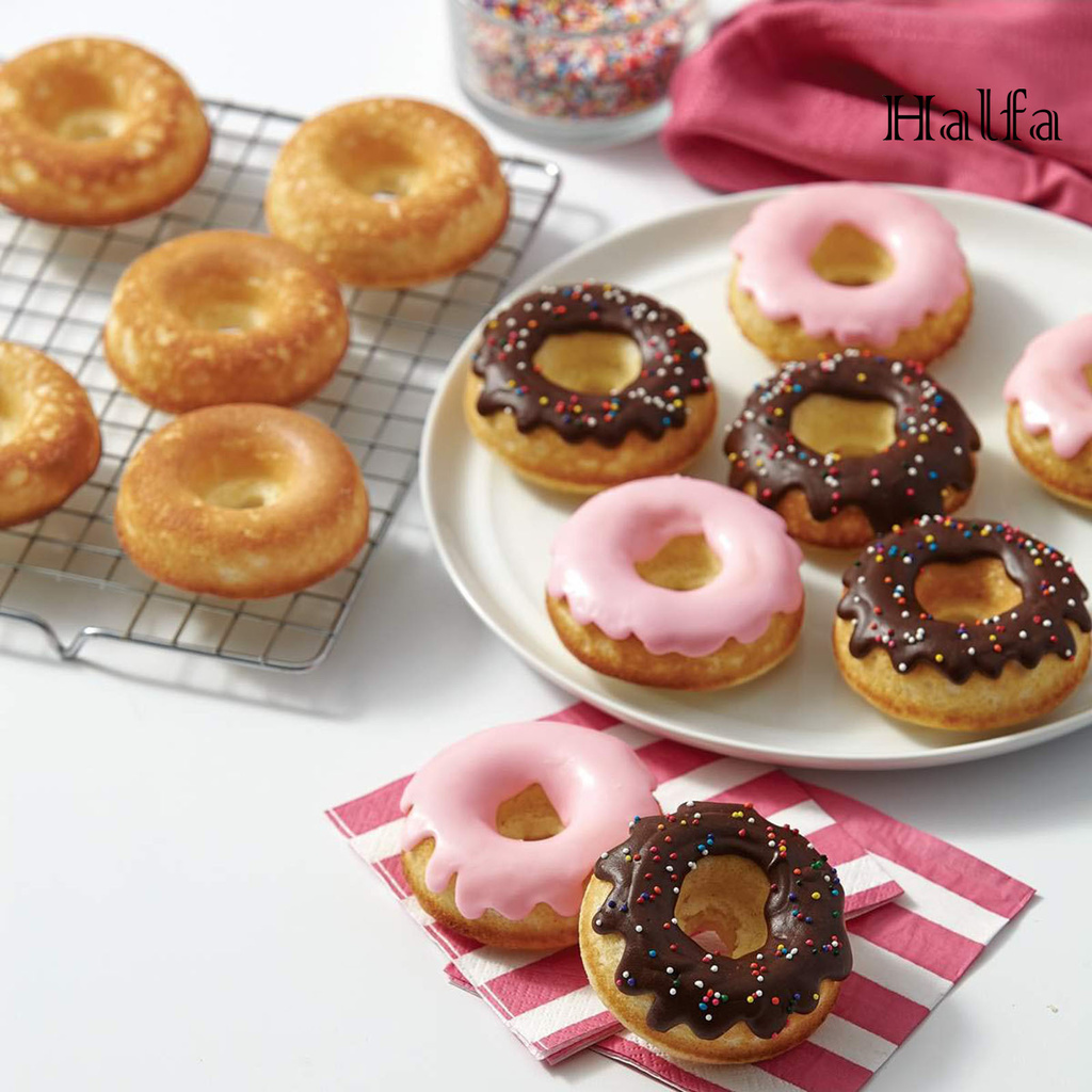 Khuôn Nướng Bánh Donut 9 Ngăn Chống Dính