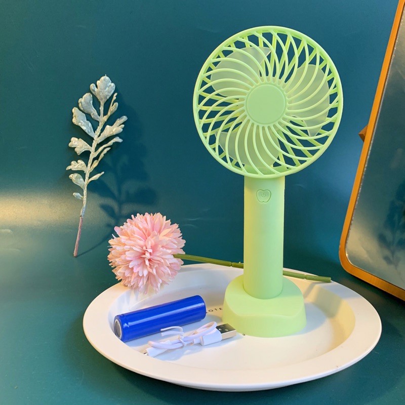 Quạt Mini Cầm Tay Tích Điện Ấm Baby Kích Cỡ Mini Để Bàn, Văn Phòng, Tiện Lợi Khi Mang Đi Du Lịch Và Đi Học Ấm Gift Decor
