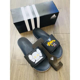 Dép adidas plus nam nữ * kaws - đen