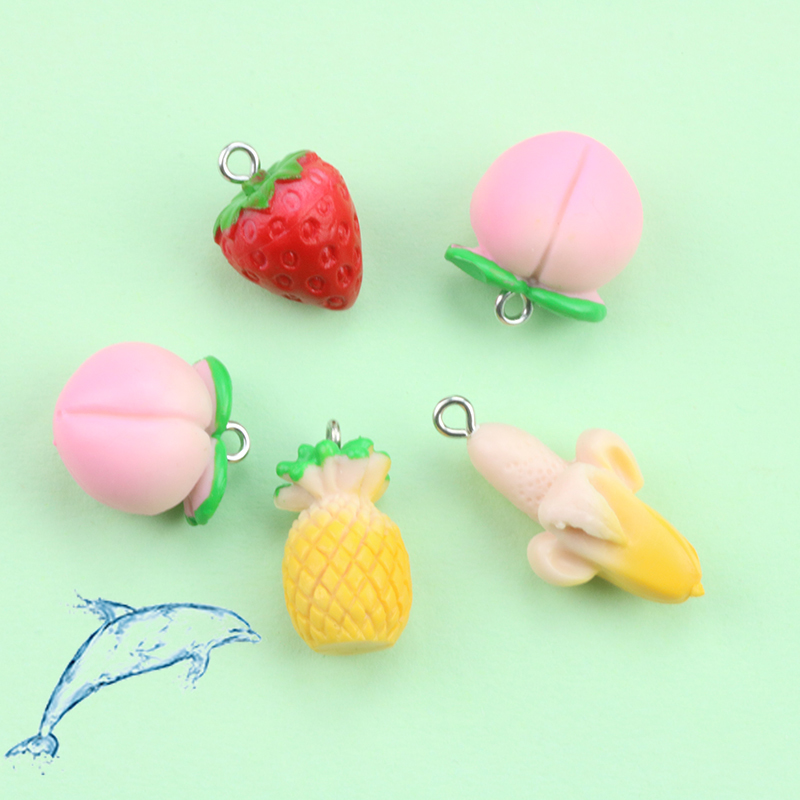 Bông Tai Cao Su Mềm Hình Trái Cây Thời Trang diy