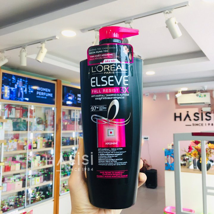 DẦU GỘI NGĂN GÃY RỤNG L'OREAL - Elseve Fall Resist 3X Shampoo 620ml ( Màu Đen )