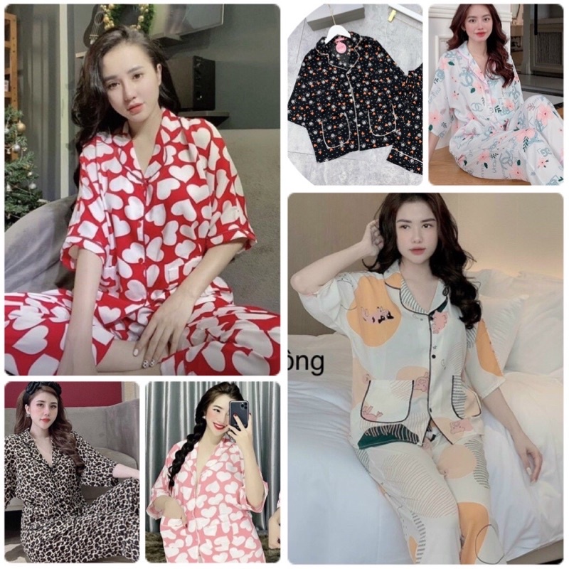 Đồ bộ lụa maingo cánh dơi tay lỡ quần dài