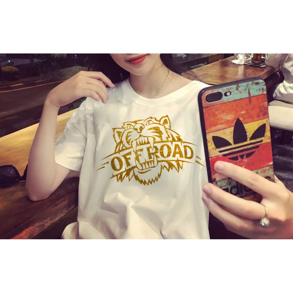 Áo thun tay lỡ unisex nam nữ OFFROAD form rộng dáng xuông chất mịn áo thun oversize basic