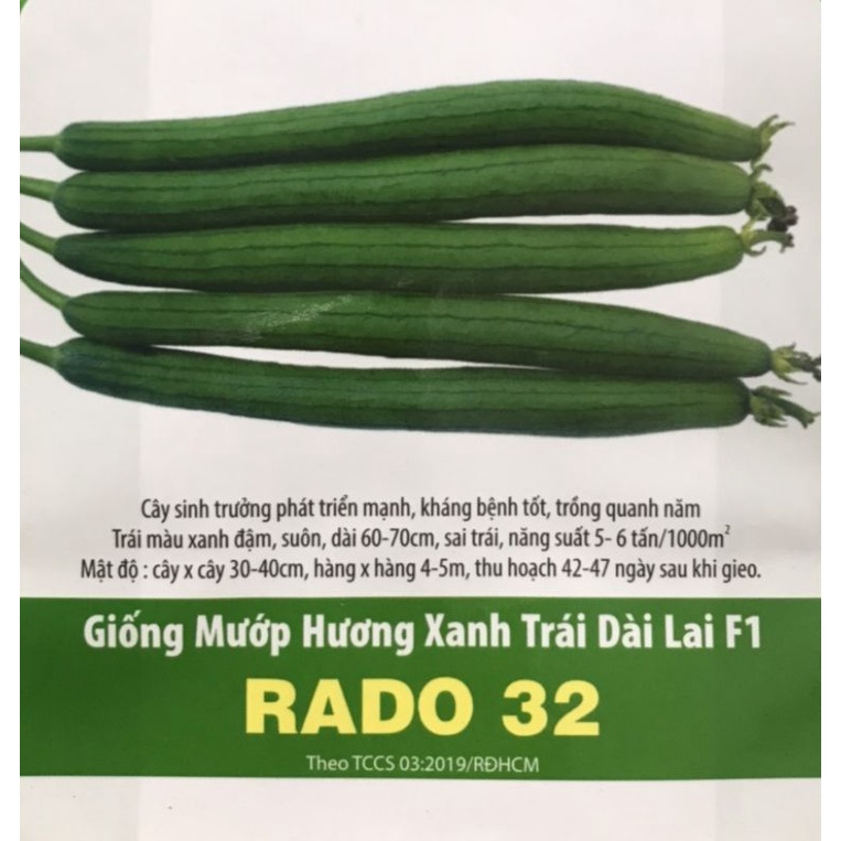 Hạt giống mướp hương quả dài Rạng Đông Rado32