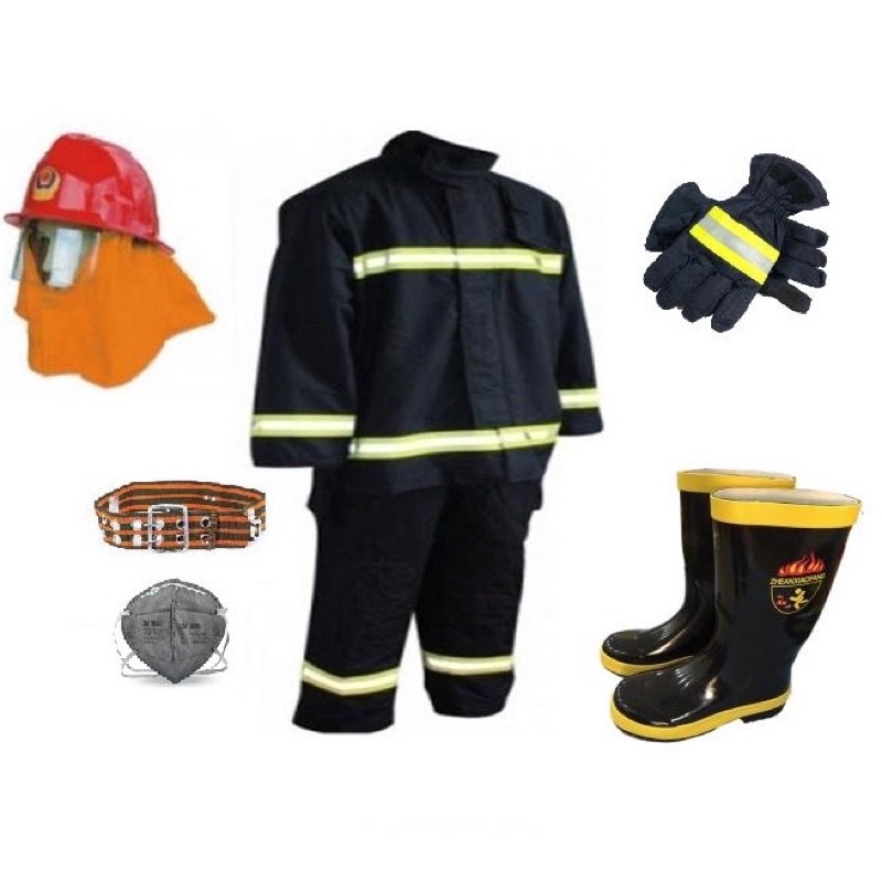 Bộ quần áo pccc/ Bộ quần áo chống cháy 5 món/ Thiết bị bảo hộ