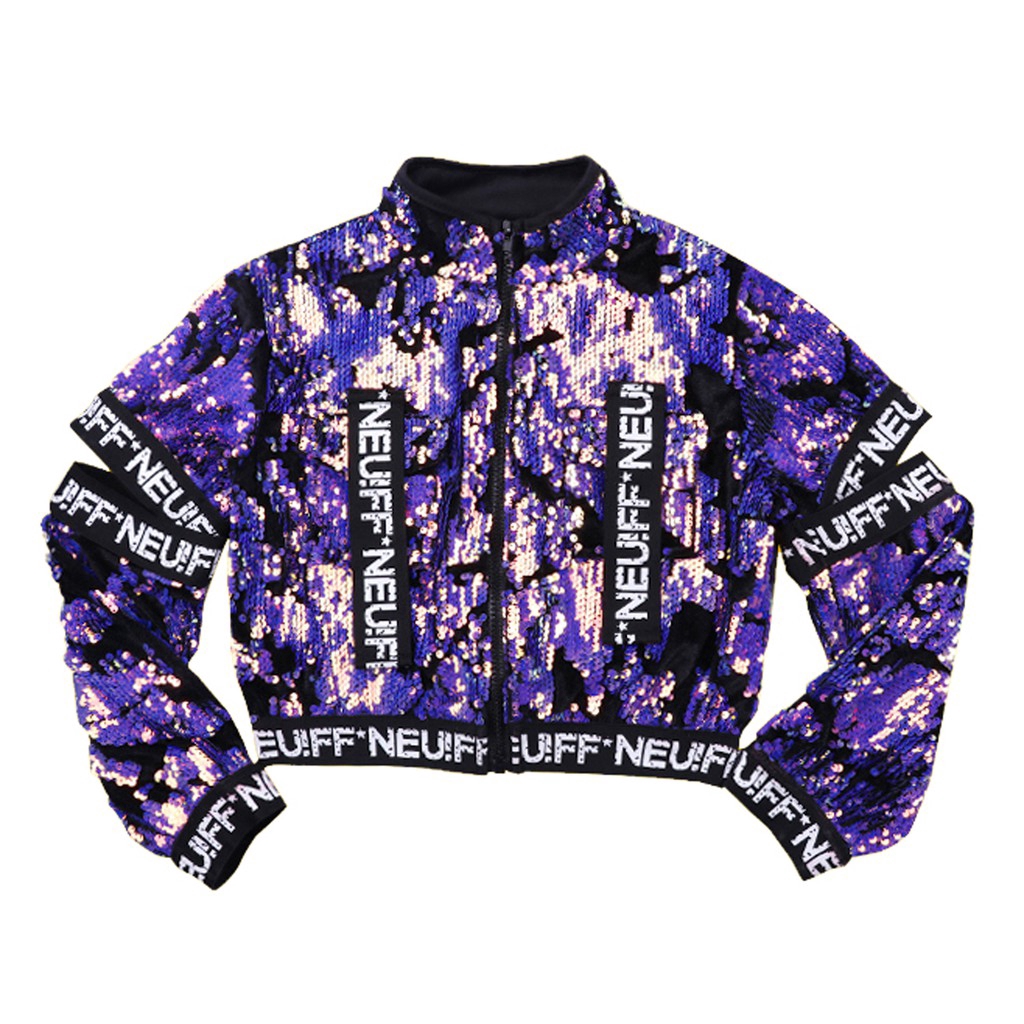 Set áo lửng hai dây + quần dài + áo khoác phong cách hip hop cho bé gái