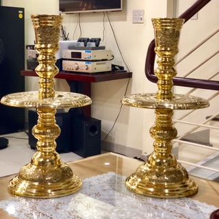 CẶP CHÂN NẾN ĐỒNG CAO 47cm