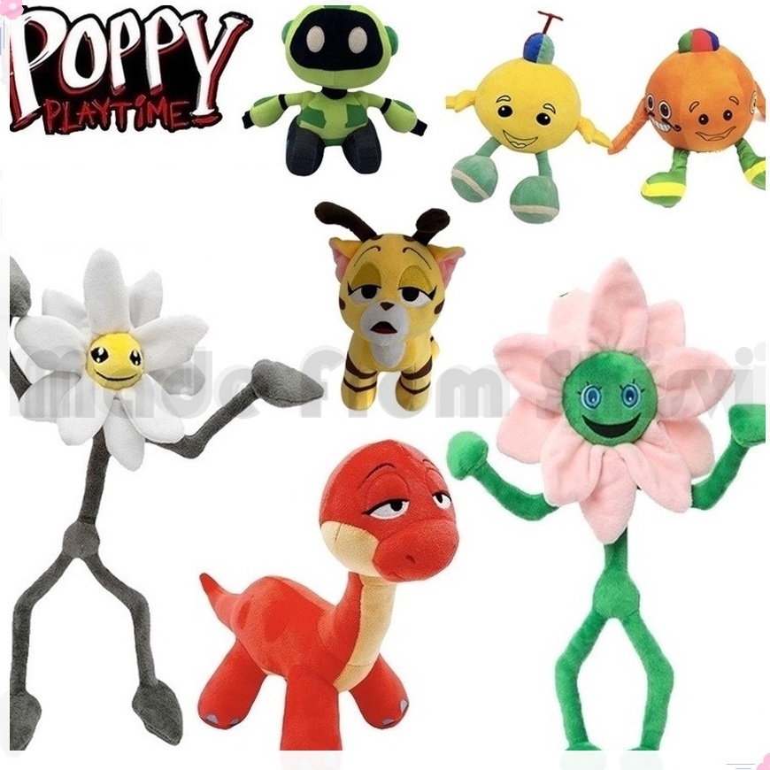 Đồ chơi búp bê nhồi bông hình nhân vật anime Poppy Playtime 2 3 Huggy Wuggy tùy chọn cotton PP mềm mại đáng yêu