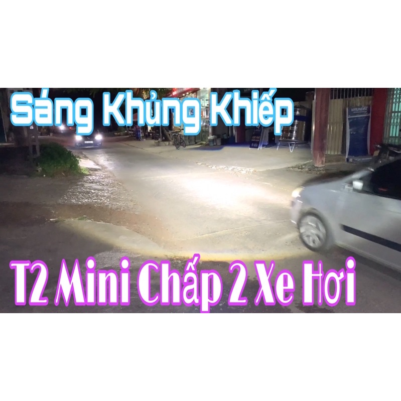 Bi Led T2 Light Mini H4 Siêu Sáng Hàng Chính Hãng MA Racing
