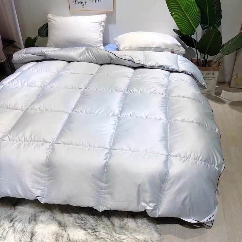 Chăn phao lông vũ nhân tạo Zara home ấm áp nhập khẩu cao cấp nặng 2,6kg