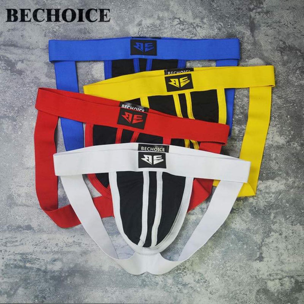 Sịp Nam Jockstrap BECHOICE Nâng Mông Màu Siêu Đẹp Quần Sịp nam hở mông sexy quyến rũ gợi cảm bản cạp to