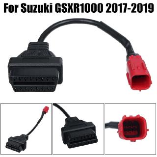 Obdii 6 pin to obd2 diagnostic adapter harness cable for suzuki gsxr1000 17-19