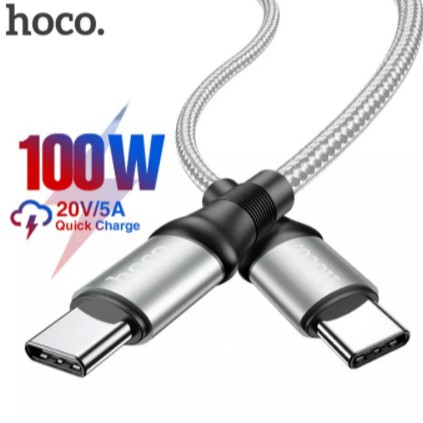 Cáp sạc nhanh, Cáp sạc HOCO X50 Type-C to Type-C, 20V/5A, công suất 100W tương thích tất cả dòng máy androi, siêu bền