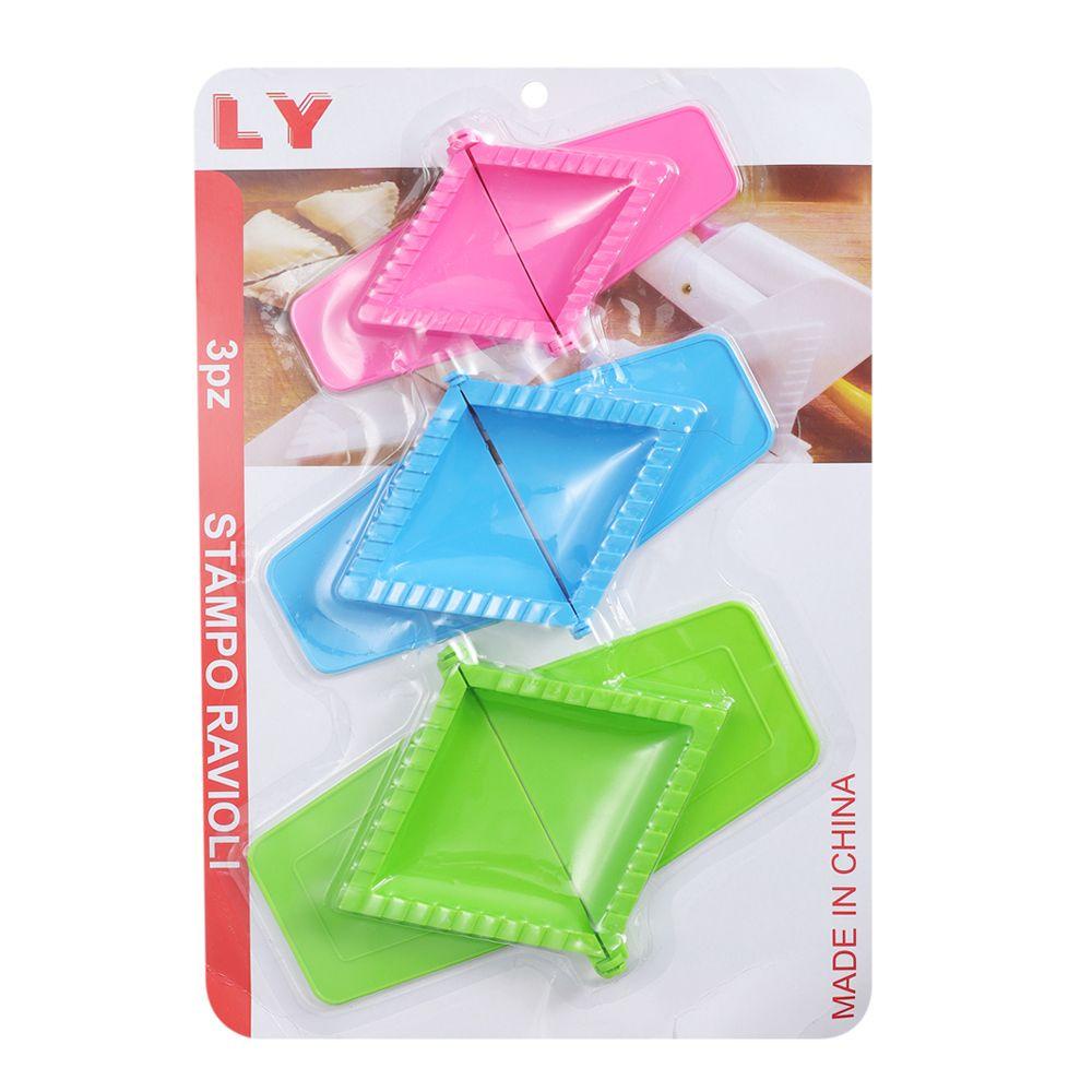 LEISURE Bộ 3 Khuôn Làm Bánh Bao Hình Vuông Tiện Dụng Cho Nhà Bếp DIY