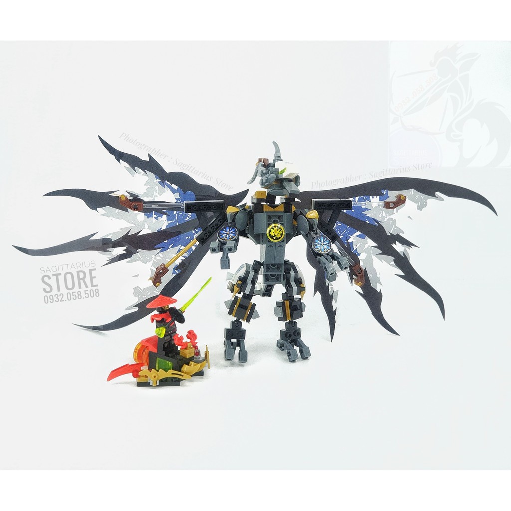 Lego Lắp Ráp Robot Rồng Bay NinjaGo 2 in 1 - Quan Guan 635