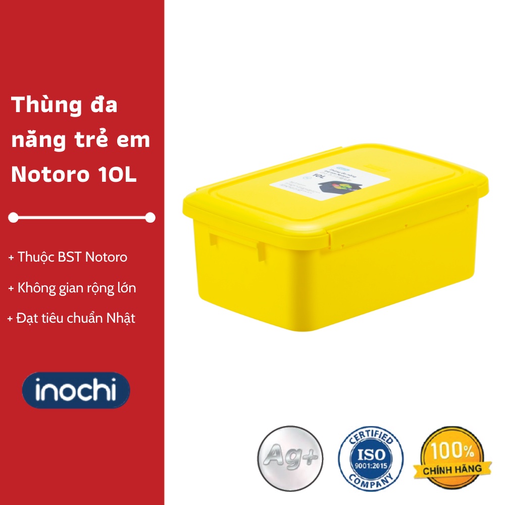 Thùng đựng đồ, thùng đa năng trẻ em Notoro - Không gian lưu trữ lớn, Màu sắc nổi bật, Chất lượng Nhật Bản