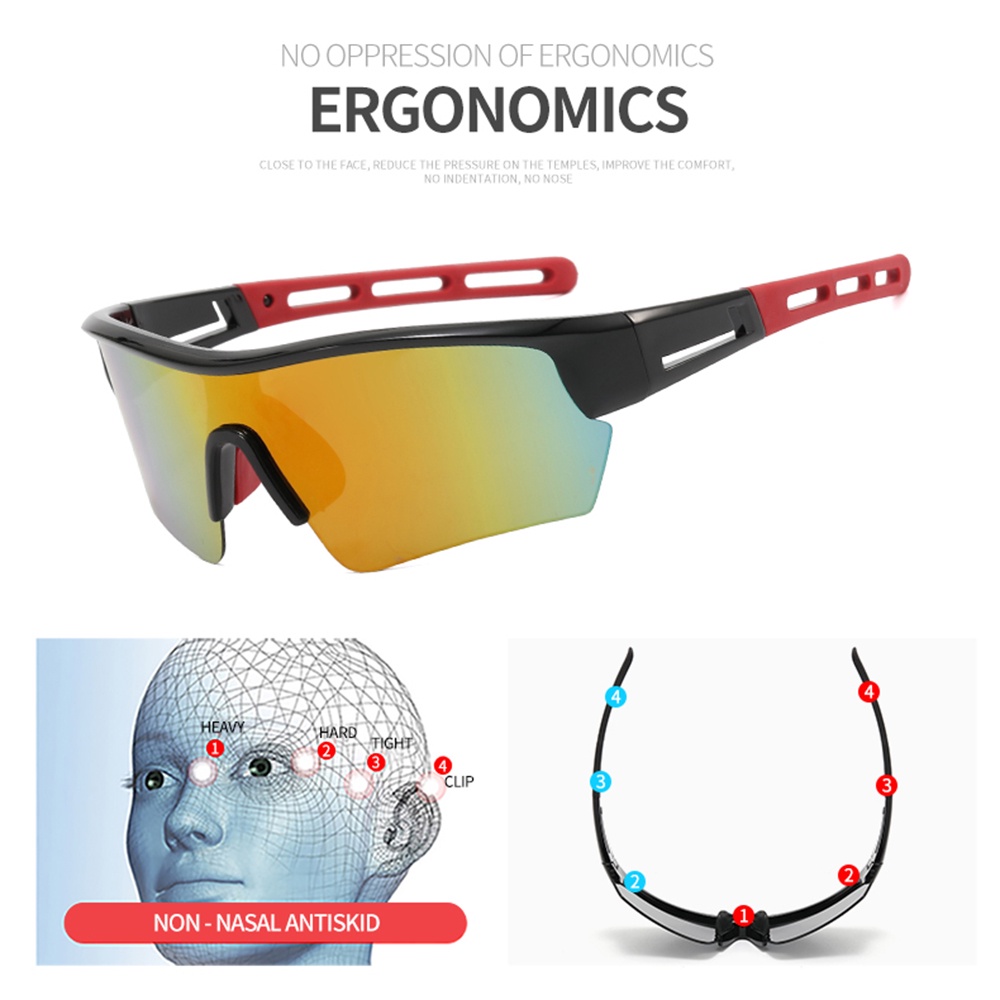 Kính mát AIELBRO phong cách thể thao chất lượng cao thời trang dành cho cả nam và nữ