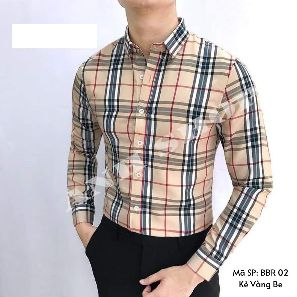 Áo sơ mi nam dài tay BBR kẻ nhiều màu,chất cotton thoáng mát, không nhăn, không bai xù, Hàng Cao Cấp | BigBuy360 - bigbuy360.vn