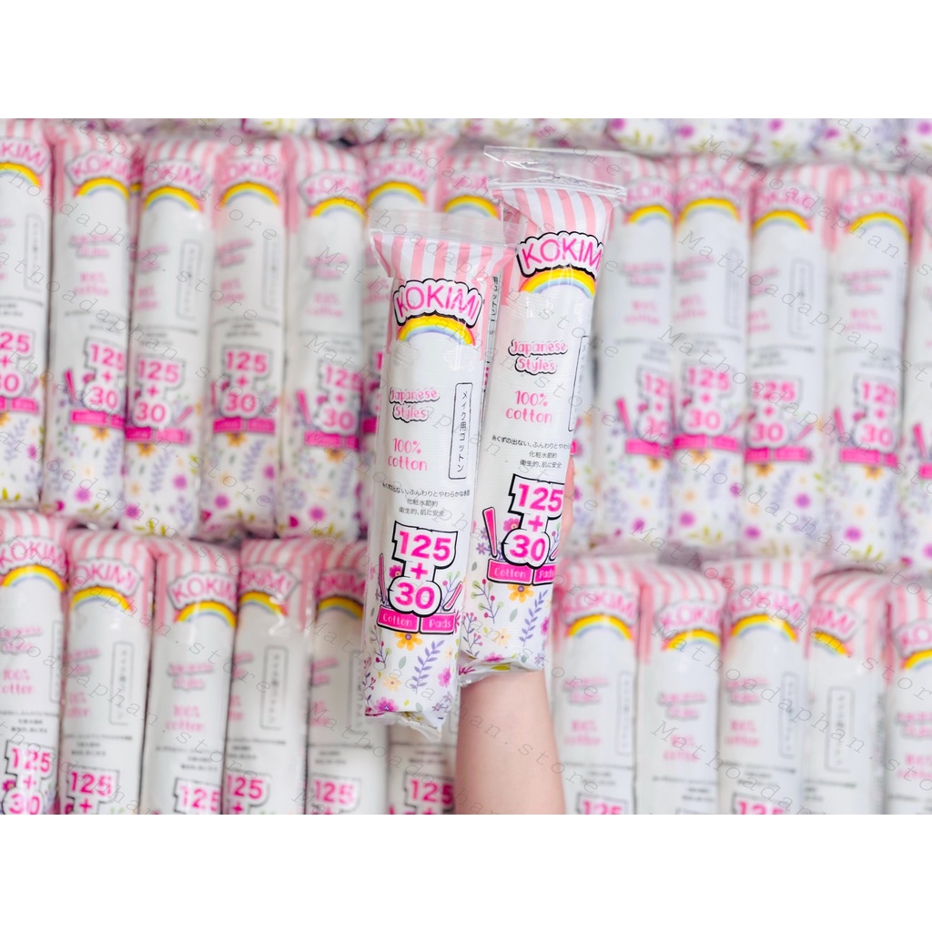 Bông Tẩy Trang KOKIMI 210 MIẾNG - KOKIMI 240 MIẾNG Jumpo Size Cotton Pads Mihoo Việt Nam