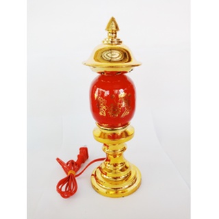 ĐÈN THỜ ĐÀO TRÒN  (đèn + 2 bóng ớt) ( 1 cặp ) - Điện Việt