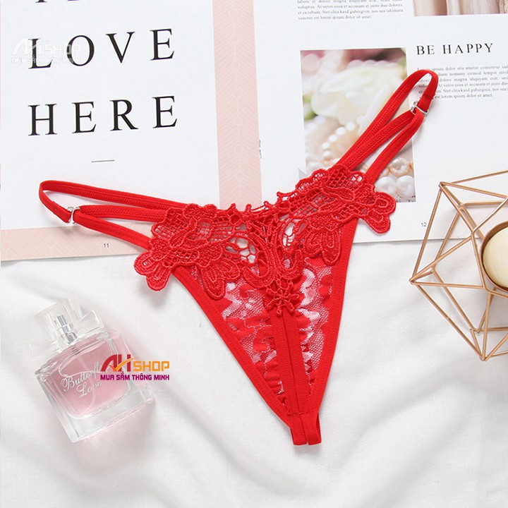 Quần lọt khe xẻ đáy freesize sexy, quần chip nữ ren gợi cảm xì lip rẻ nhất shopee 2151